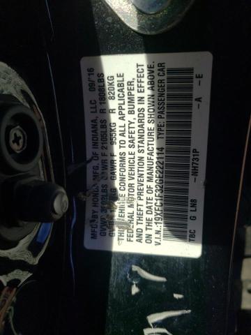 2016 HONDA CIVIC EX - 19XFC1F32GE222114