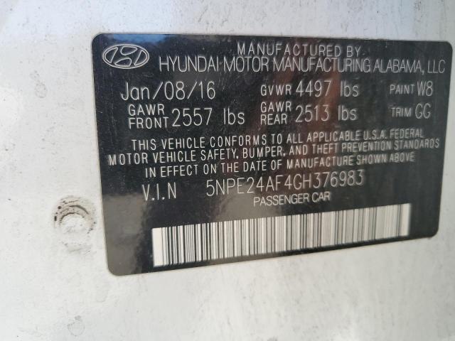 VIN 5NPE24AF4GH376983 2016 HYUNDAI SONATA no.13