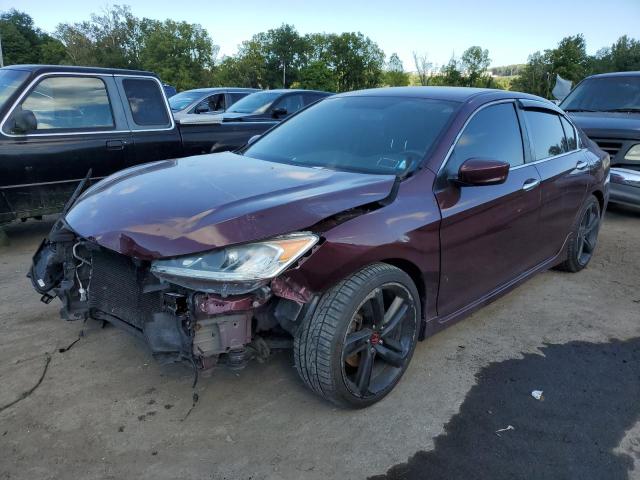 HONDA ACCORD SPO 2017 burgundy  gas 1HGCR2F19HA067864 photo #1