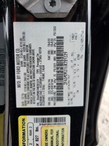 2017 FORD FUSION ENE - 3FA6P0RU1HR285529