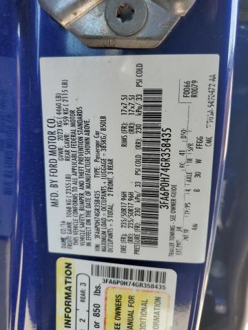 2016 FORD FUSION SE - 3FA6P0H74GR358435