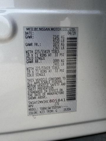 2019 NISSAN ROGUE S - 5N1AT2MV1KC805841