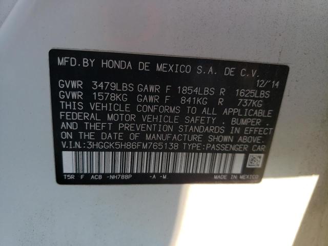2015 HONDA FIT EX - 3HGGK5H86FM765138