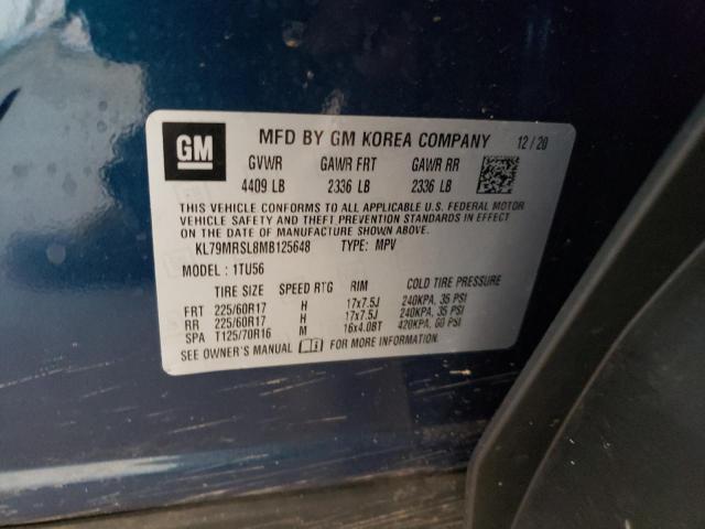 2021 CHEVROLET TRAILBLAZE - KL79MRSL8MB125648
