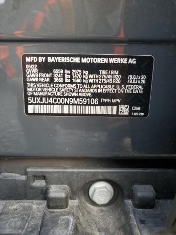 2022 BMW X5 M50I - 5UXJU4C00N9M59106
