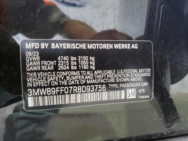 VIN 3MW89FF07R8D93756 2024 BMW 3 Series, 330XI no.12