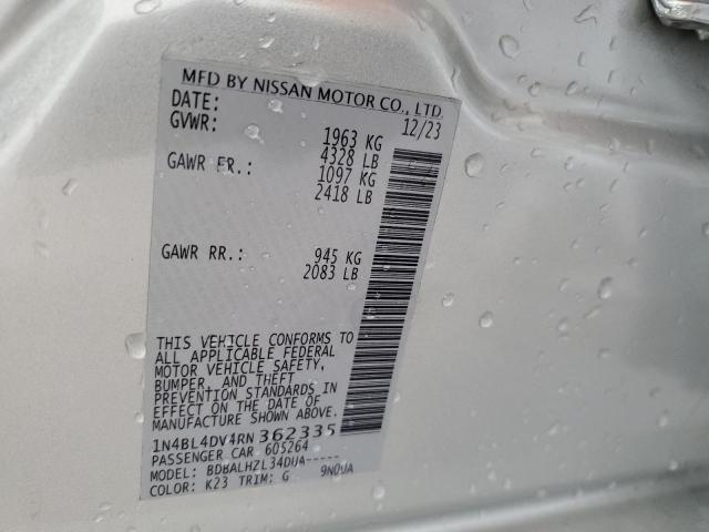2024 NISSAN ALTIMA SV - 1N4BL4DV4RN362335