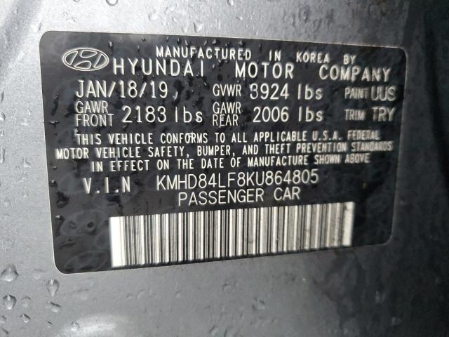 2019 HYUNDAI ELANTRA SE - KMHD84LF8KU864805