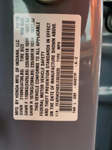 2020 HONDA CR-V EXL - 7FARW2H83LE003335