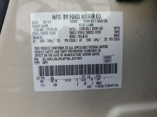 2015 LINCOLN MKX 2LMDJ8JK2FBL23163