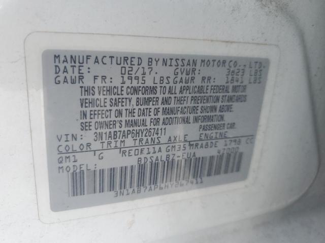 2017 NISSAN SENTRA S - 3N1AB7AP6HY267411
