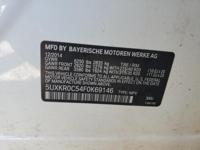 VIN 5UXKR0C54F0K69146 2015 BMW X5, Xdrive35I no.13