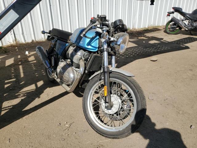 ROYAL ENFIELD MOTORS INT 650 2021 blue  gas ME3FPN476MK762777 photo #1