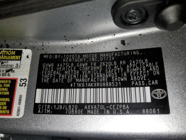 VIN 4T1K61AKXRU888531 2024 Toyota Camry, Xse no.12