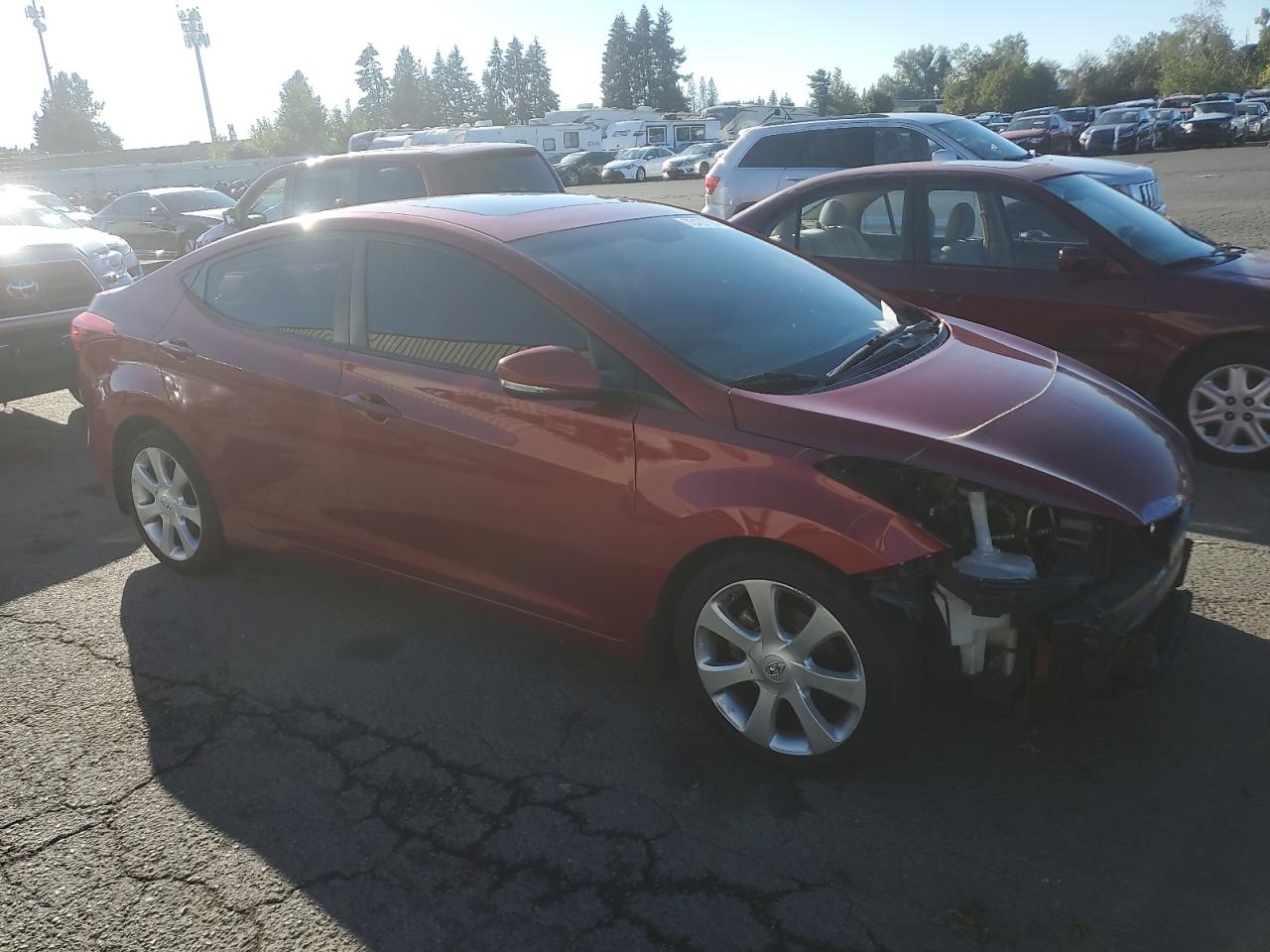 Lot #2862824320 2012 HYUNDAI ELANTRA GL