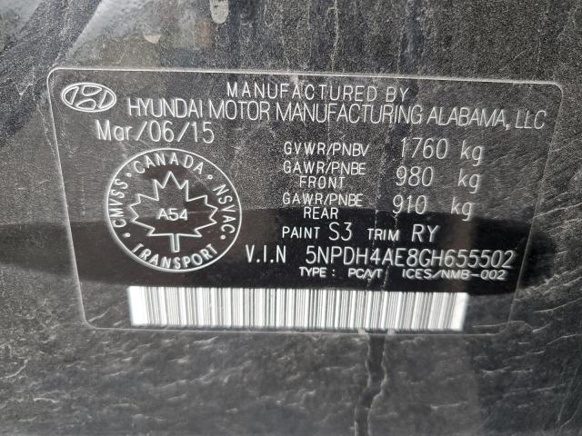 2016 HYUNDAI ELANTRA SE - 5NPDH4AE8GH655502