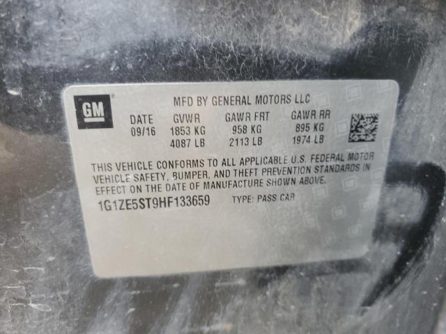 2017 CHEVROLET MALIBU LT - 1G1ZE5ST9HF133659