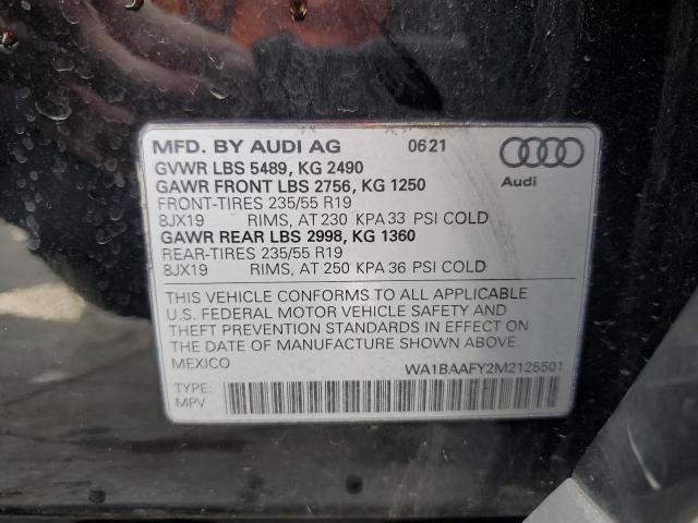 VIN WA1BAAFY2M2125501 2021 Audi Q5, Premium Plus no.14