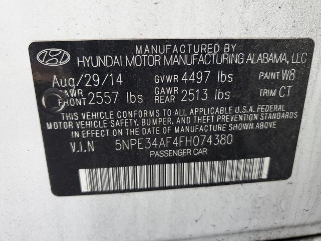 2015 HYUNDAI SONATA SPO - 5NPE34AF4FH074380