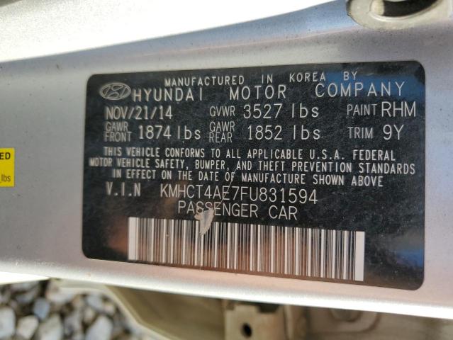 2015 HYUNDAI ACCENT GLS KMHCT4AE7FU831594