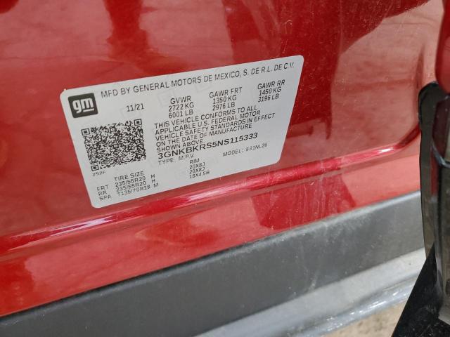 2022 CHEVROLET BLAZER RS - 3GNKBKRS5NS115333