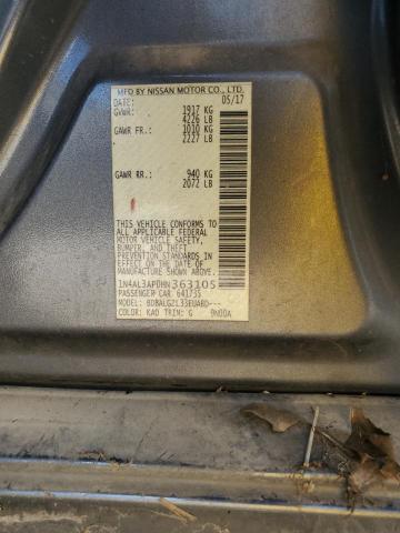 2017 NISSAN ALTIMA 2.5 - 1N4AL3AP0HN363105
