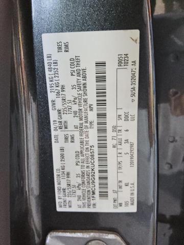 VIN 1FMCU9G92KUC08575 2019 Ford Escape, SE no.13