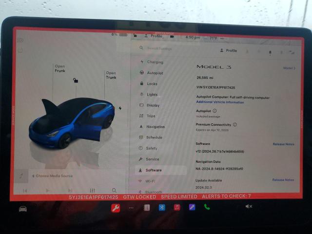 2023 TESLA MODEL 3 - 5YJ3E1EA1PF617425