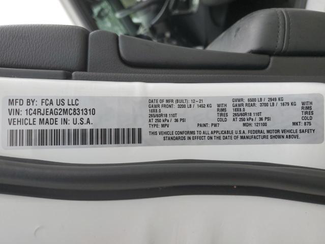 2021 JEEP GRAND CHER - 1C4RJEAG2MC831310