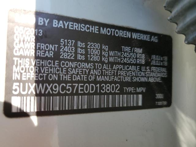 VIN 5UXWX9C57E0D13802 2014 BMW X3, Xdrive28I no.12