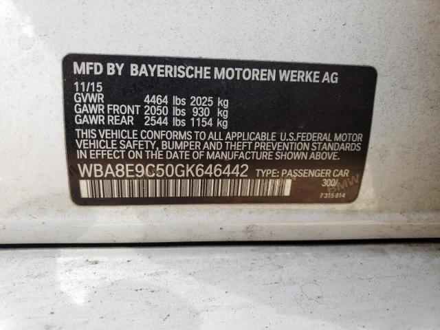 VIN WBA8E9C50GK646442 2016 BMW 3 SERIES no.12