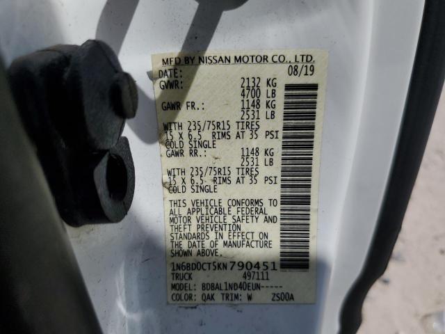 2019 NISSAN FRONTIER S - 1N6BD0CT5KN790451