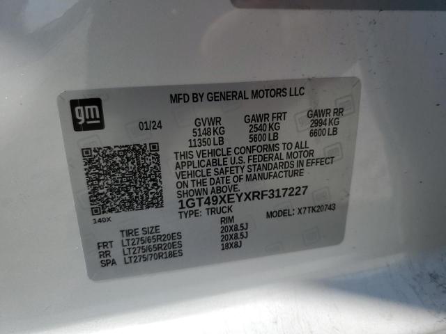 2024 GMC SIERRA K25 - 1GT49XEYXRF317227