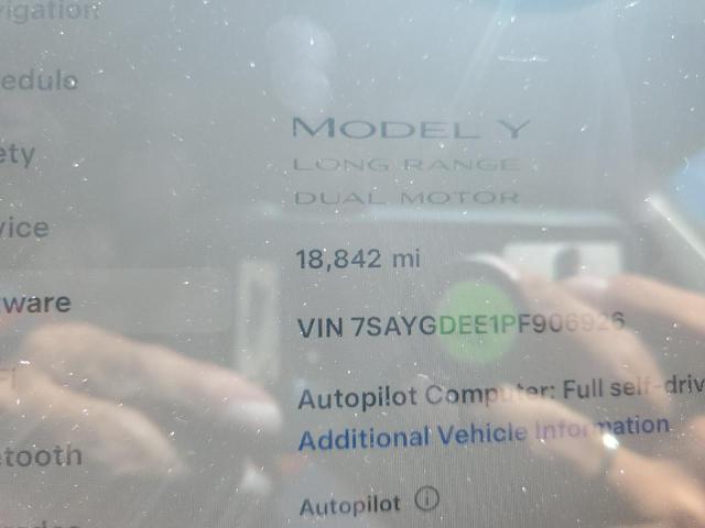 VIN 7SAYGDEE1PF906926 2023 TESLA MODEL Y no.9