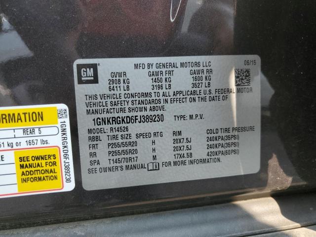 2015 CHEVROLET TRAVERSE L - 1GNKRGKD6FJ389230