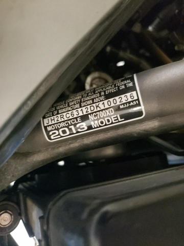 2013 HONDA NC700X DCT JH2RC6312DK100236