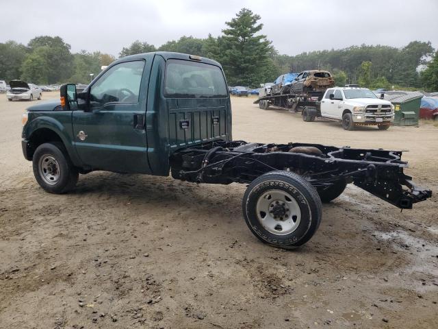 FORD F-350 SUPE 2011 green pickup diesel 1FTBF3BT9BEB10373 photo #3