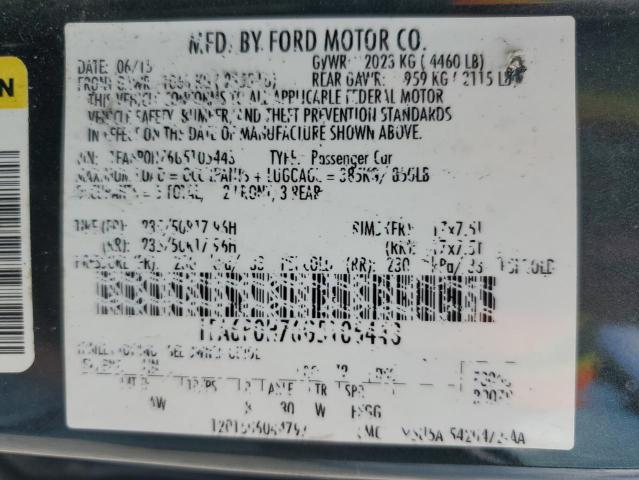 VIN 1FA6P0H76G5105443 2016 Ford Fusion, SE no.12