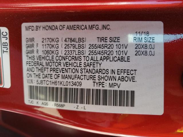 2019 ACURA RDX A-SPEC - 5J8TC1H61KL013409