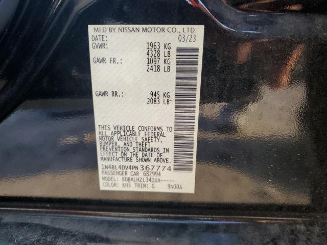 2023 NISSAN ALTIMA SV - 1N4BL4DV4PN367774