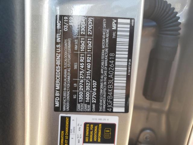 2020 MERCEDES-BENZ GLE 350 4M - 4JGFB4KB3LA026418