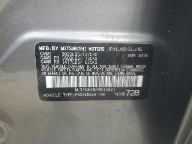 2017 MITSUBISHI MIRAGE ES - ML32A3HJ0HH015926