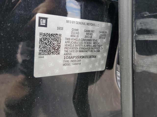 2019 CADILLAC CTS - 1G6AP5SX5K0118364