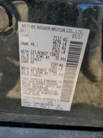 2017 NISSAN ROGUE SV - 5N1AT2MV9HC809953
