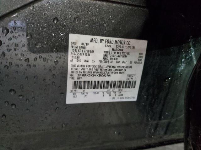 2019 FORD EDGE TITAN - 2FMPK3K94KBC02701
