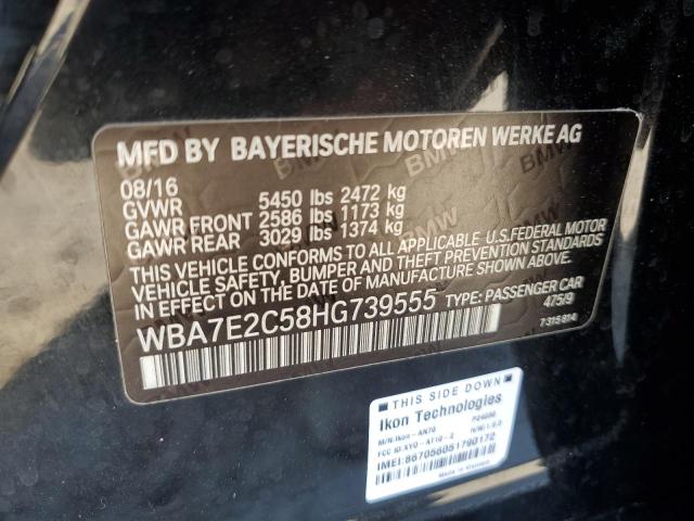 VIN WBA7E2C58HG739555 2017 BMW 7 SERIES no.13