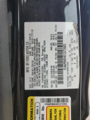 VIN 1FA6P0HD4E5372003 2014 Ford Fusion, SE no.12