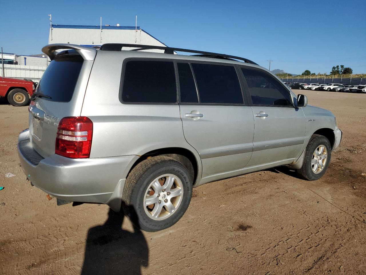 TOYOTA HIGHLANDER 2003 silver 4dr spor gas JTEHF21A630124519 photo #4