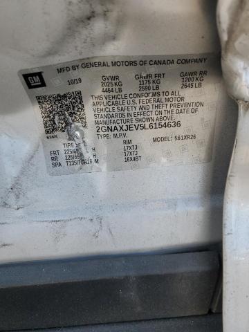 VIN 2GNAXJEV5L6154636 2020 Chevrolet Equinox, LT no.13