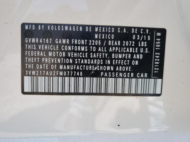 2015 VOLKSWAGEN GOLF - 3VW217AU2FM077746